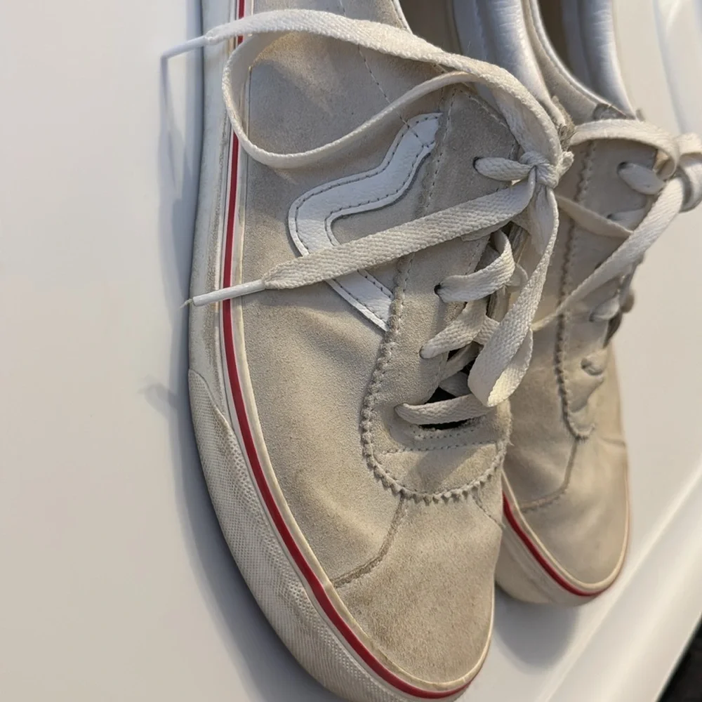 VANS SPORT Suede - White and green .